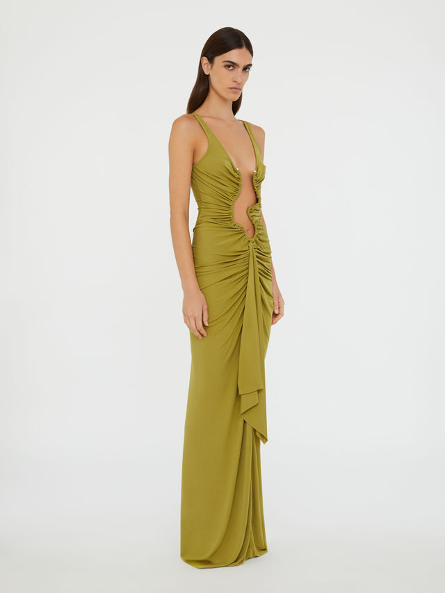 Salacia Jersey Drape Dress