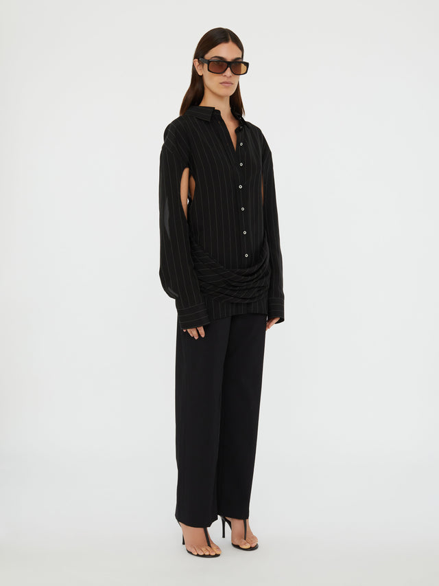 Crossover Drape Shirt