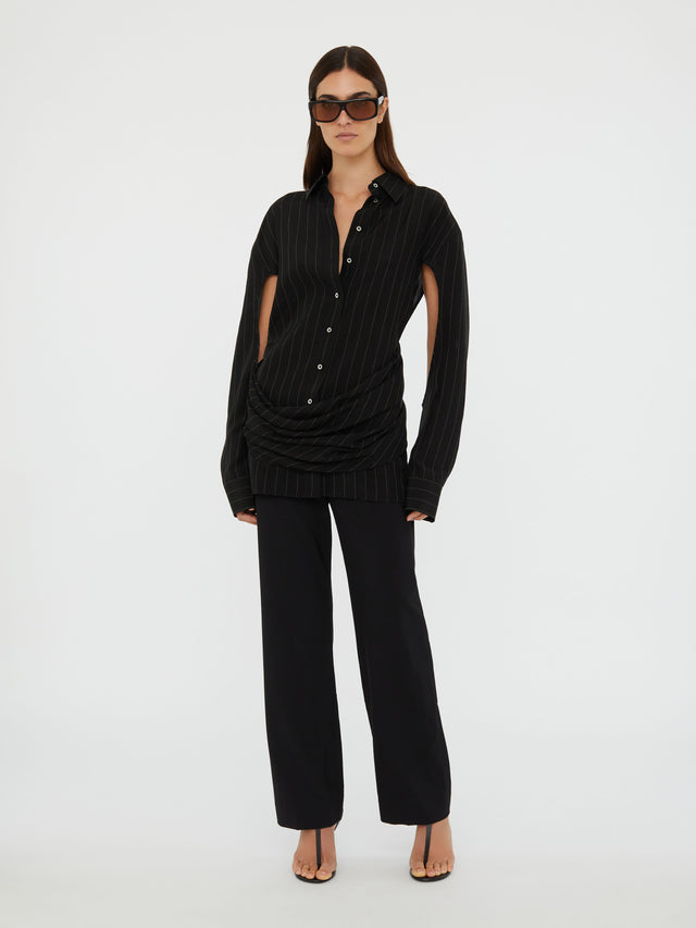 Crossover Drape Shirt
