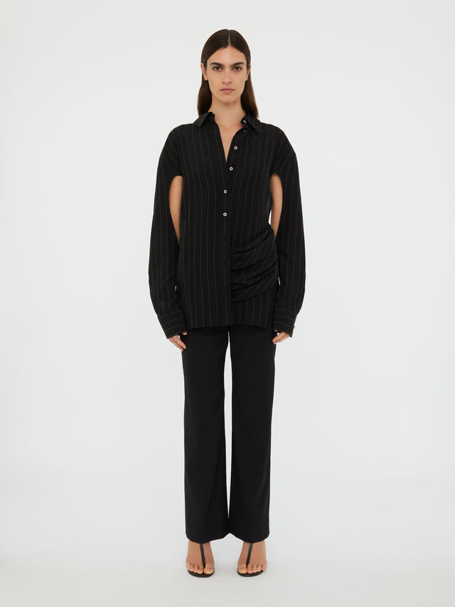 Crossover Drape Shirt