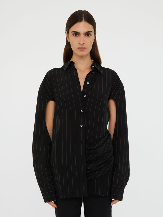 Crossover Drape Shirt