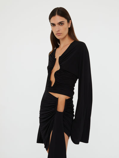 Arced Palm Micro Skirt