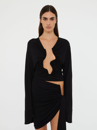 Arced Palm Micro Skirt