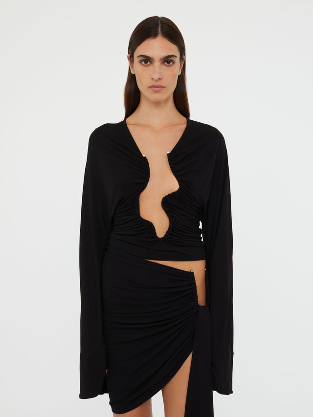 Arced Palm Micro Skirt