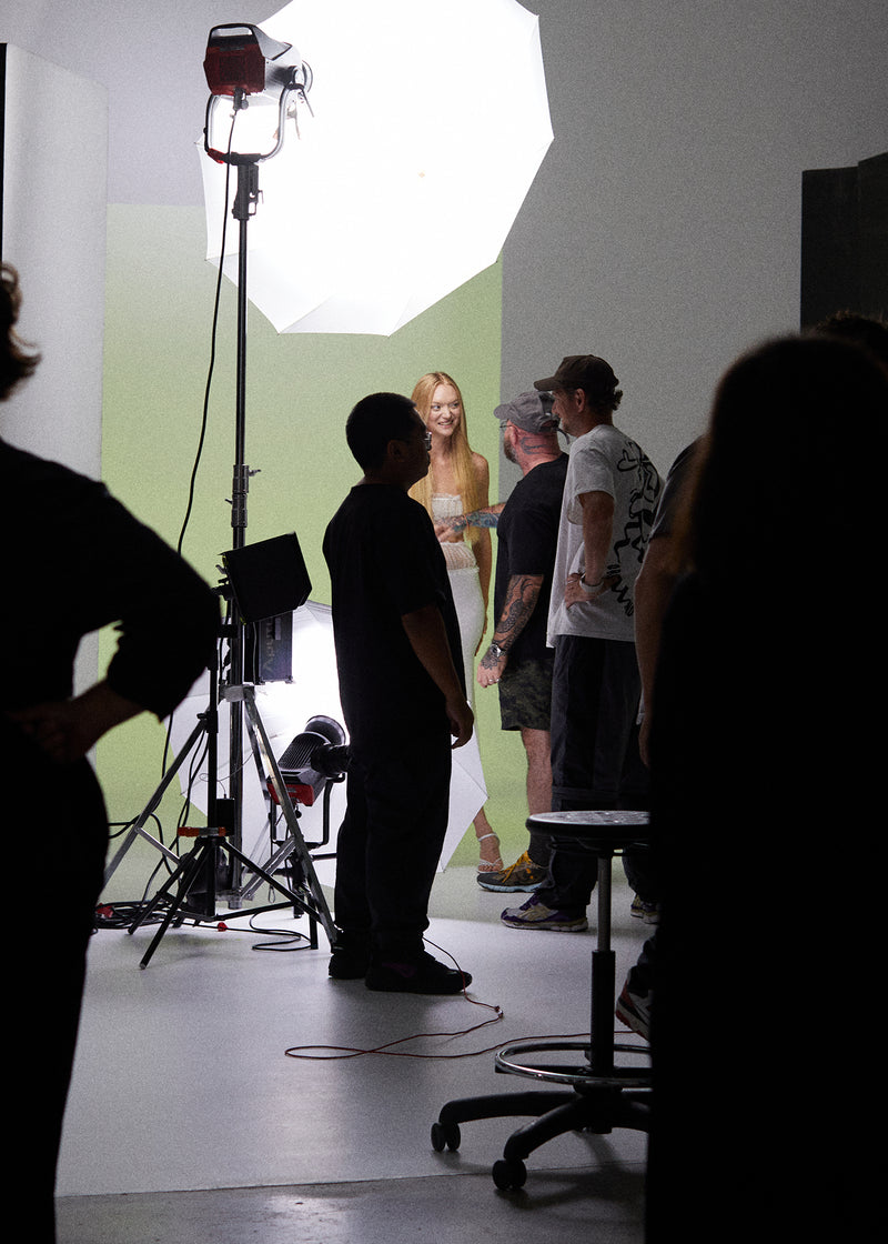 BTS With Gemma Ward for Pre Fall 23