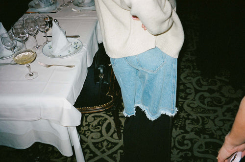 Erin Wasson wears the Deconstruct Jean
