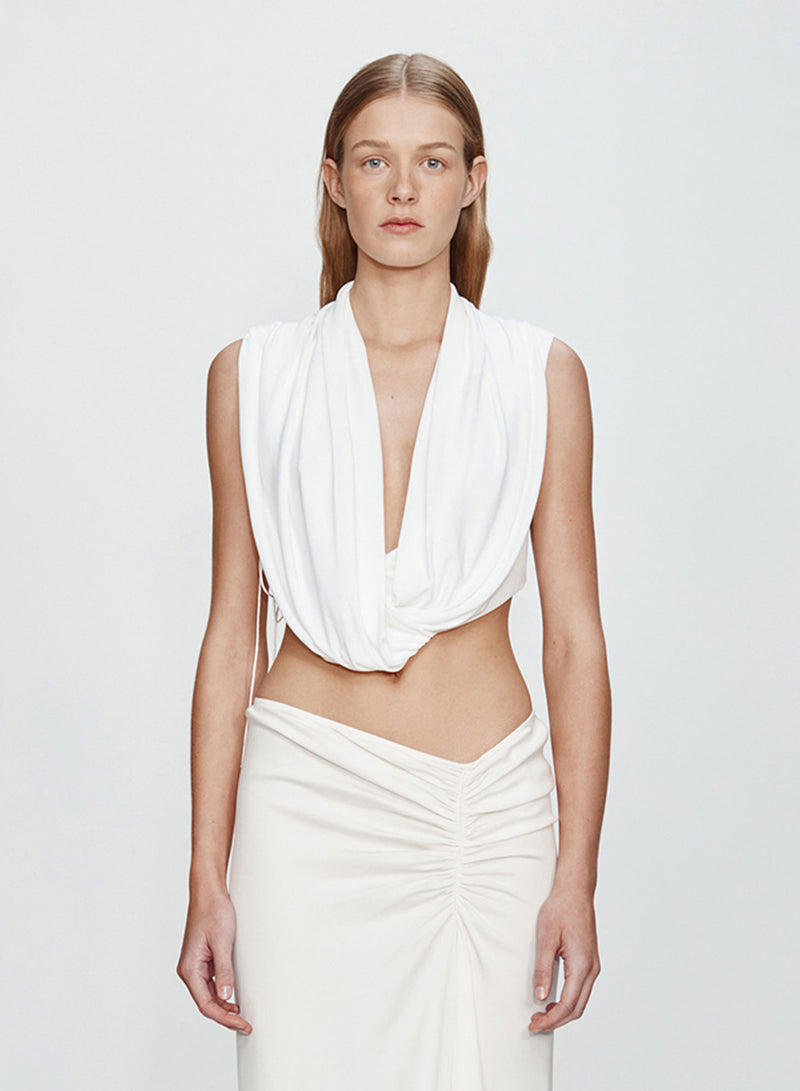 Interlock Jersey Drape Top - Image 1