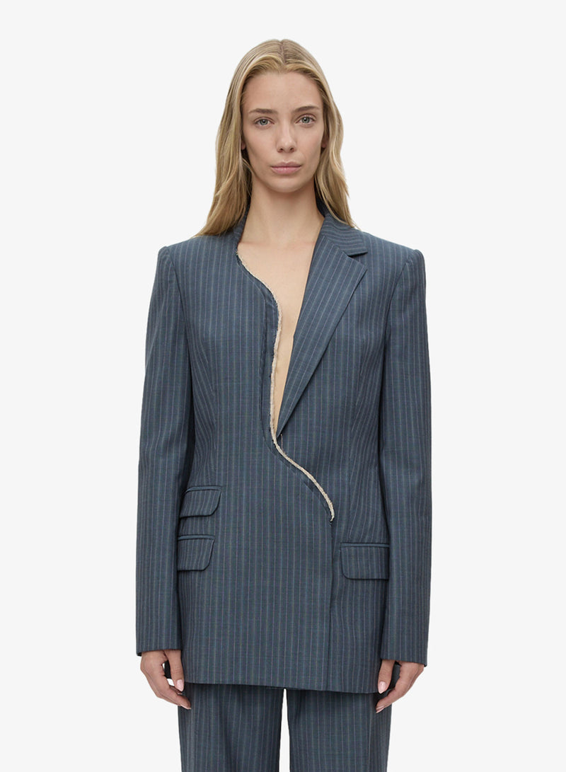 Torrent Pinstripe Blazer - Image 1