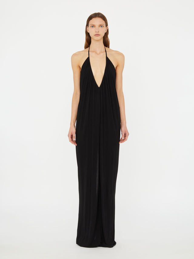 Cowled Halter Jumpsuit