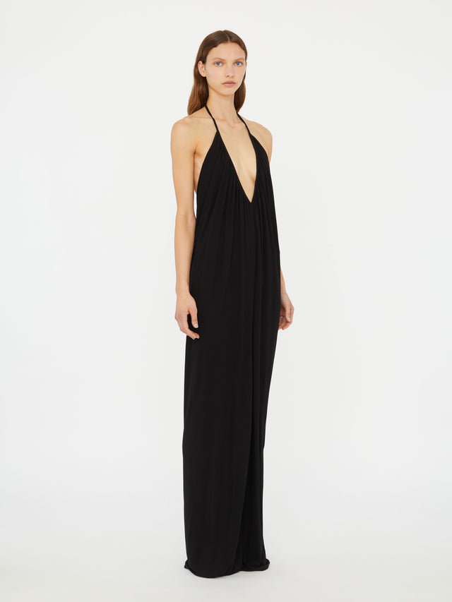 Cowled Halter Jumpsuit