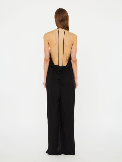 Cowled Halter Jumpsuit