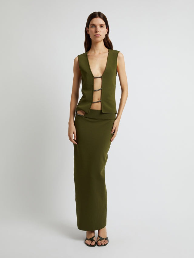 Crystalline Lattice Column Skirt