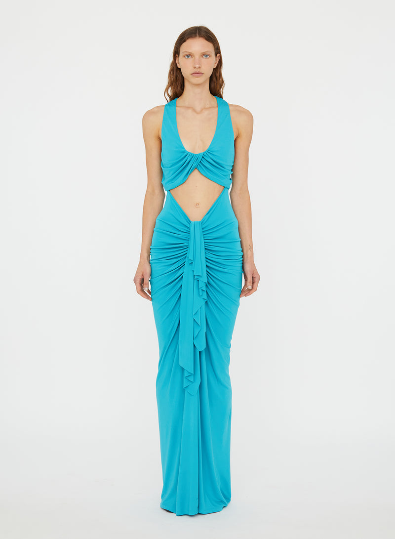 Vivenda Drape Front Dress