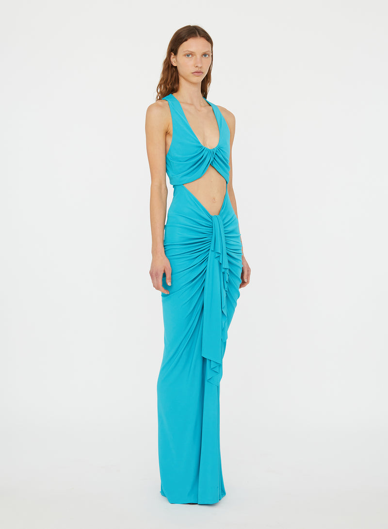 Vivenda Drape Front Dress