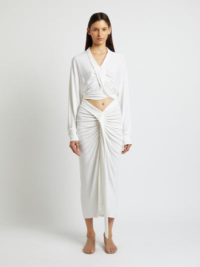 Carved Split Skirt
