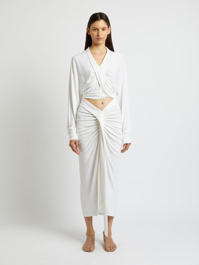 Carved Split Skirt