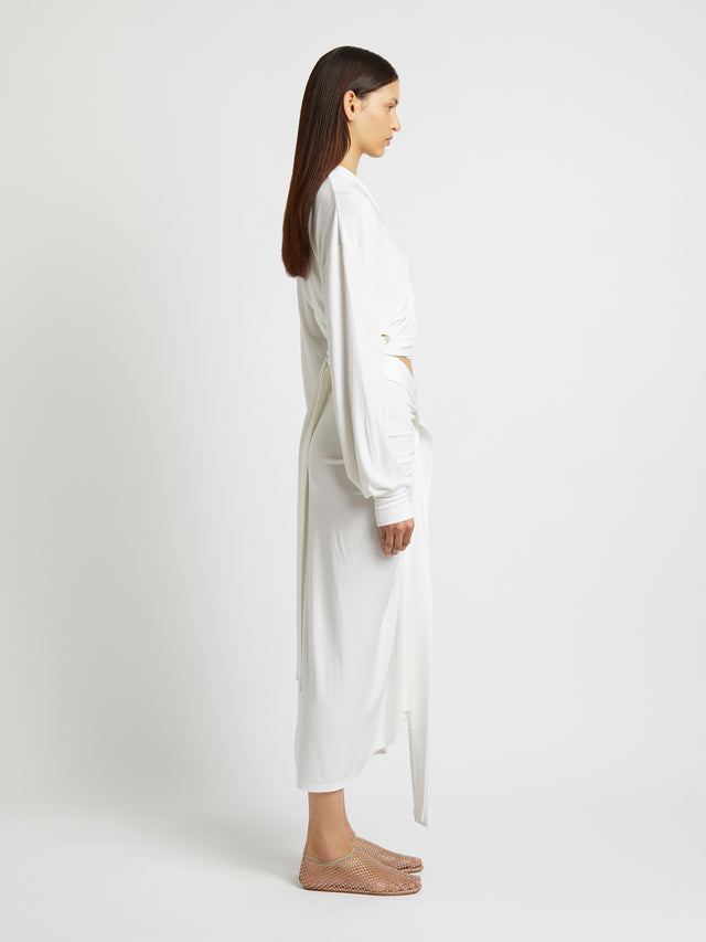 Carved Split Skirt
