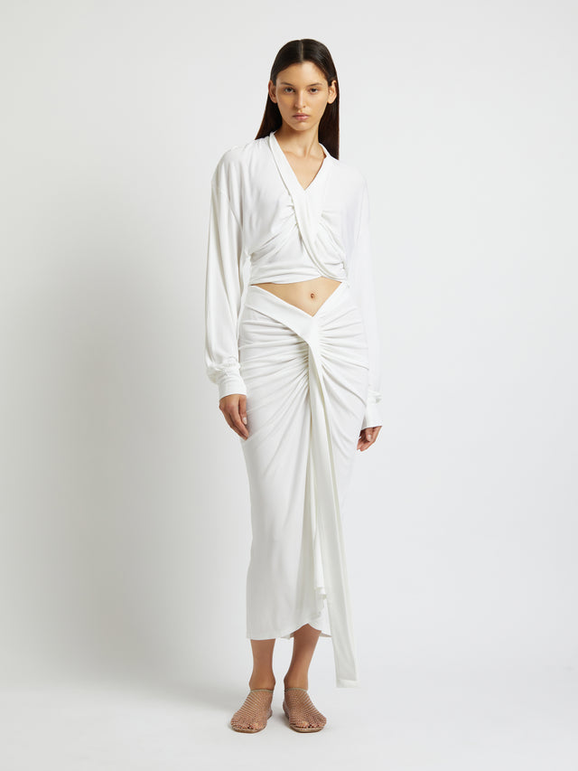 Carved Split Skirt