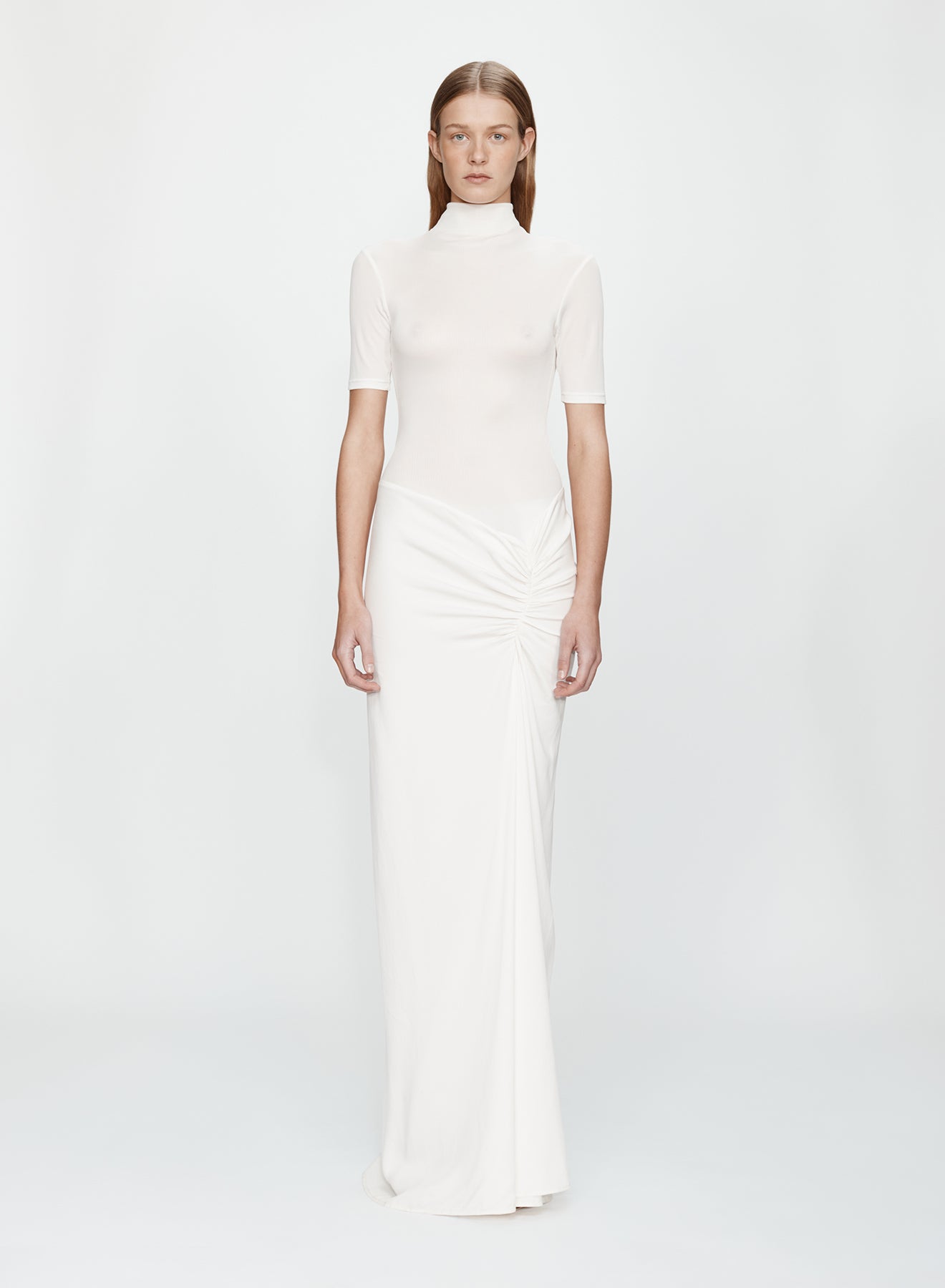 Fusion Ruched Tee Gown