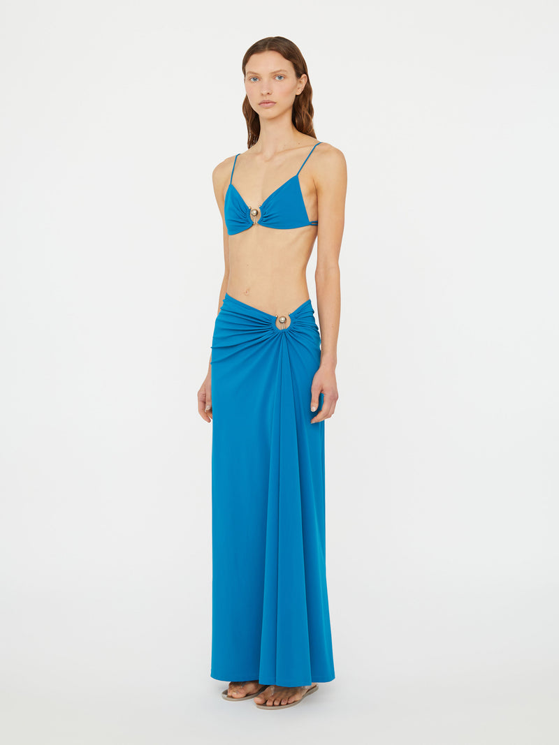 Ruched Orbit Split Skirt - Image 3