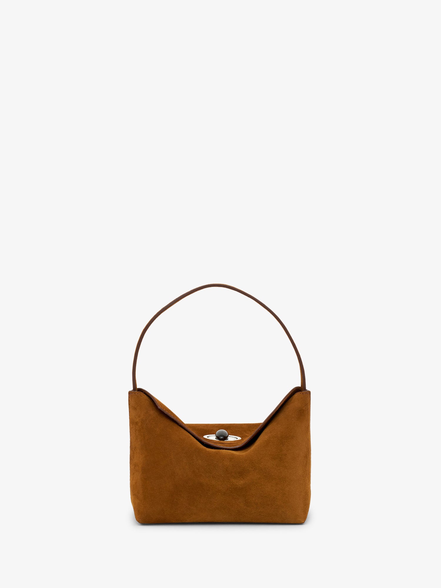 Turnlock Suede Mini Bag