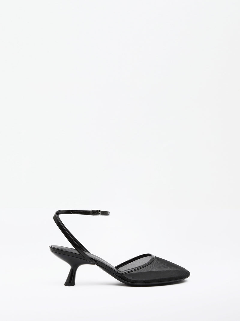 Sheer Mesh Mary Jane Heel - Image 1