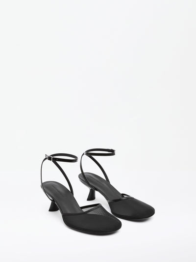 Sheer Mesh Mary Jane Heel