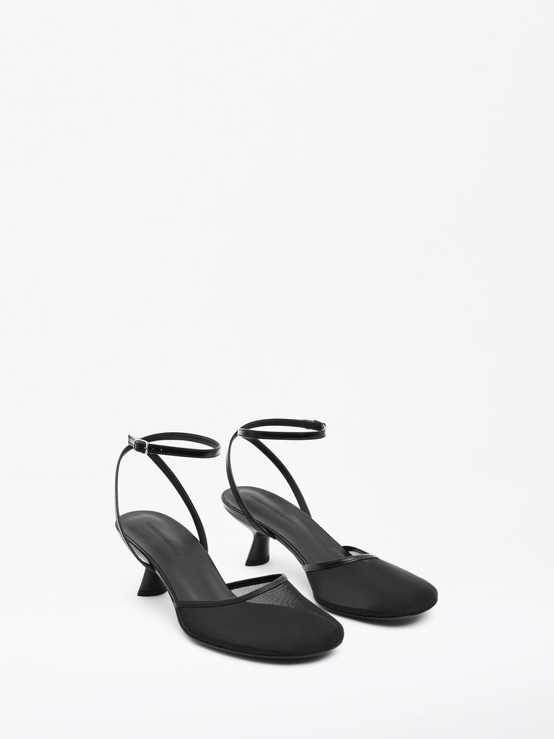 Sheer Mesh Mary Jane Heel - Image 2