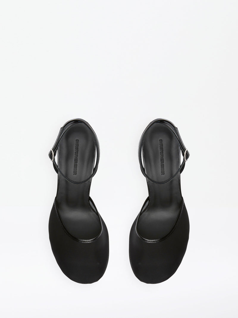 Sheer Mesh Mary Jane Heel - Image 4