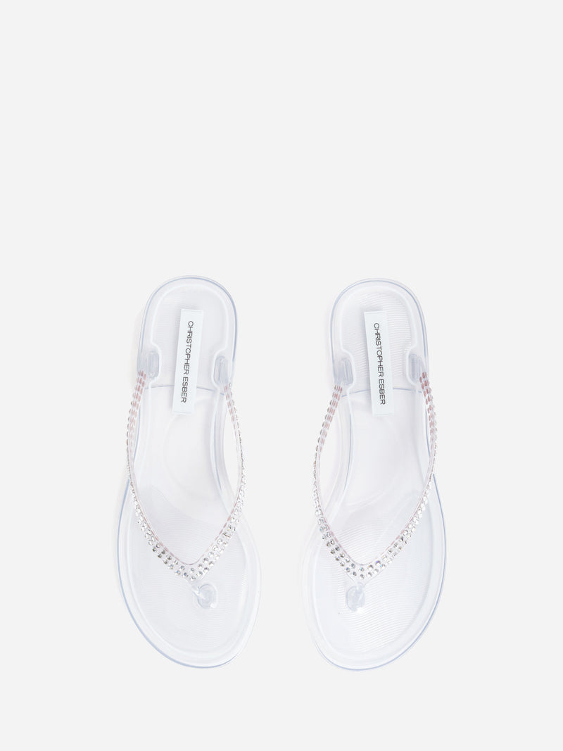 Jo Crystal Flip Flop - Image 4