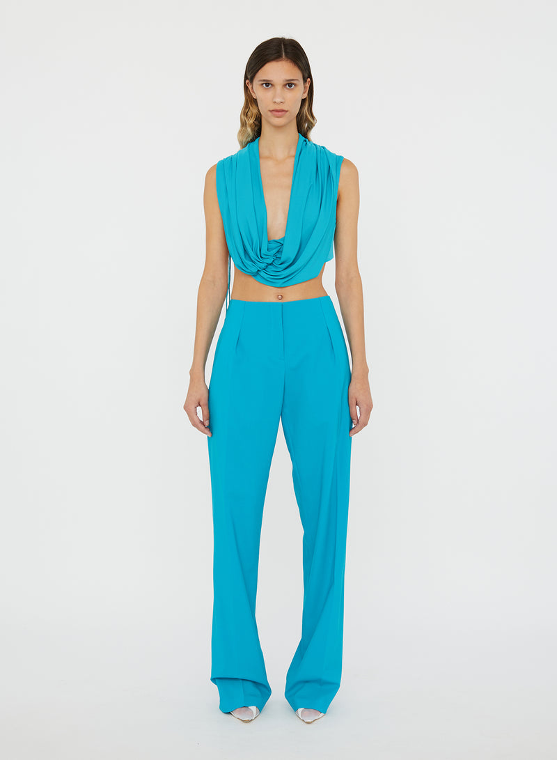 Interlock Jersey Drape Top