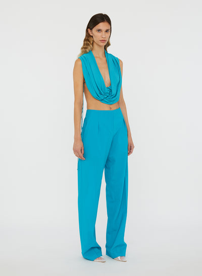 Interlock Jersey Drape Top