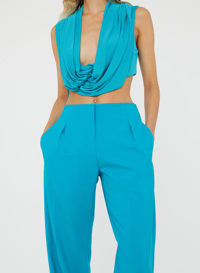 Interlock Jersey Drape Top
