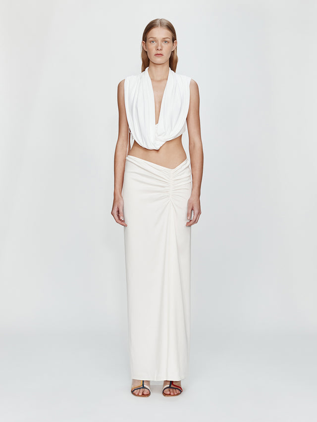 Interlock Jersey Drape Top