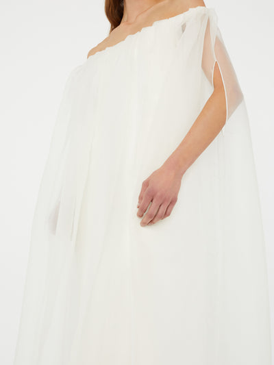 Vapour Overlay Silk Gown