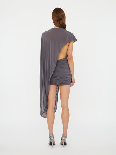 Sculptured Extended Loop Mini Dress