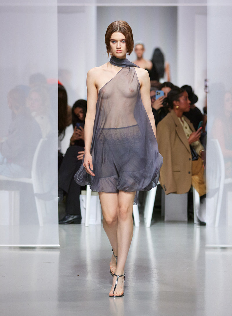 Vapour Scarf Mini Dress