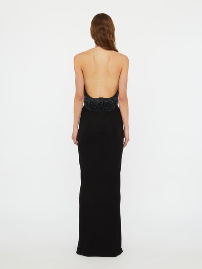 Tiered Thorn Beaded Disconnect Dress