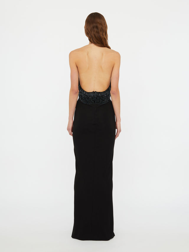 Tiered Thorn Beaded Disconnect Dress