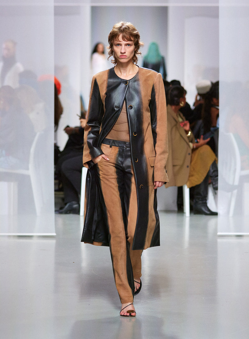 Scuffed Leather Coat