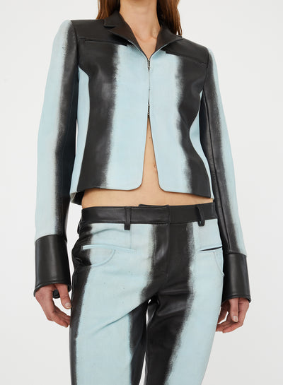 Scuffed Leather Jean
