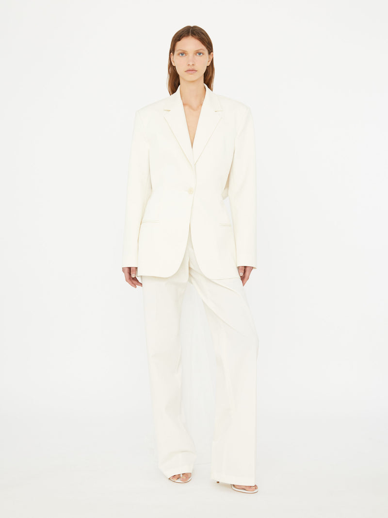 Intimate Bow Back Twill Blazer - Image 5