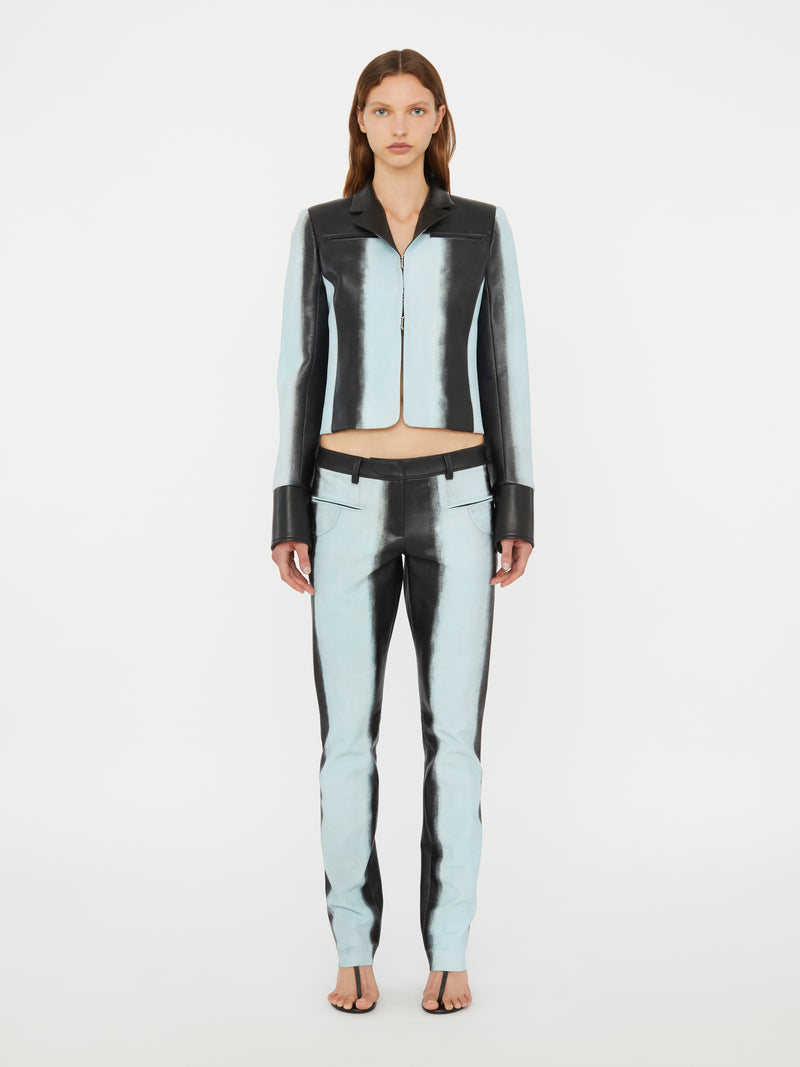 Scuffed Leather Jean