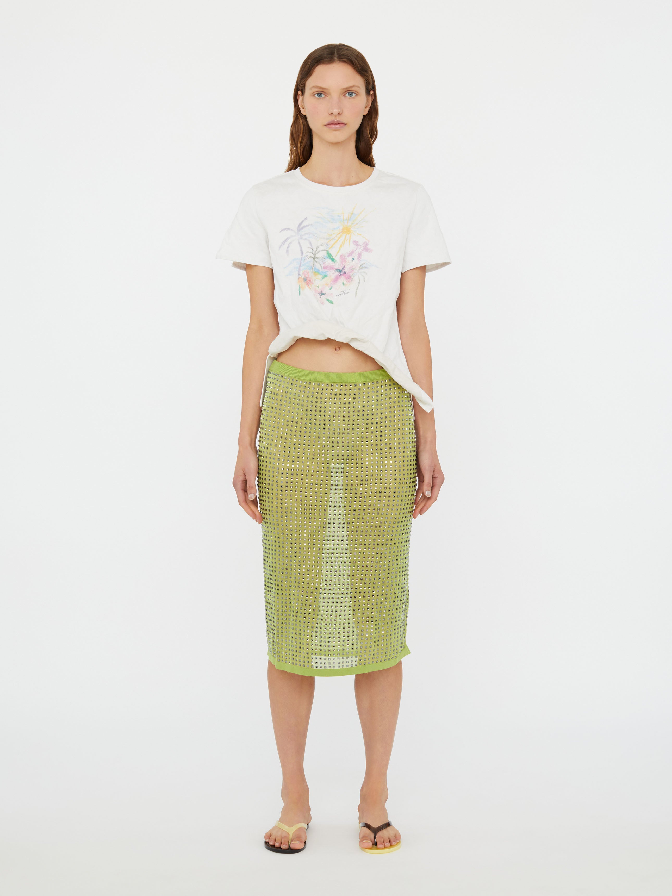 Hibiscus Crushed Tee