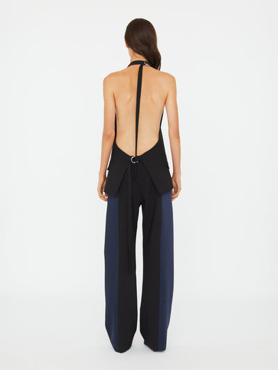 Tuxedo Contrast Wool Vest
