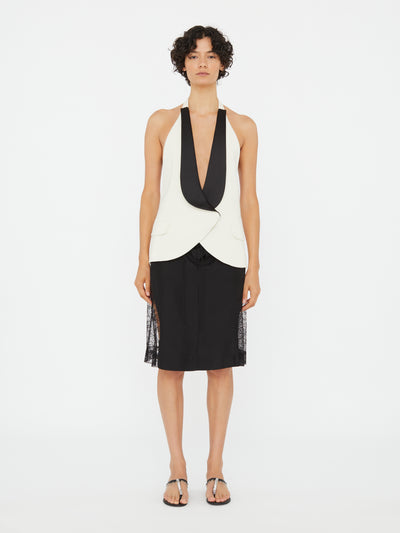 Tuxedo Contrast Silk Vest