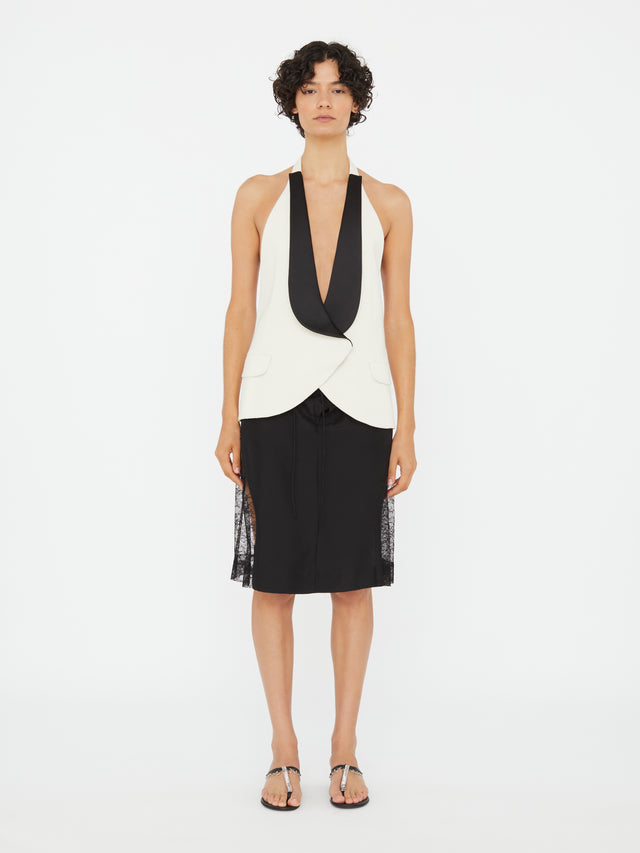 Tuxedo Contrast Silk Vest