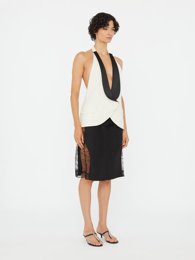 Tuxedo Contrast Silk Vest