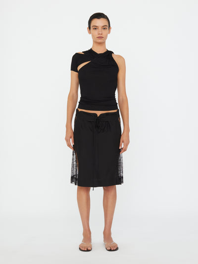 Wrapped Drape Rib Tank