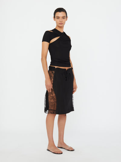 Wrapped Drape Rib Tank